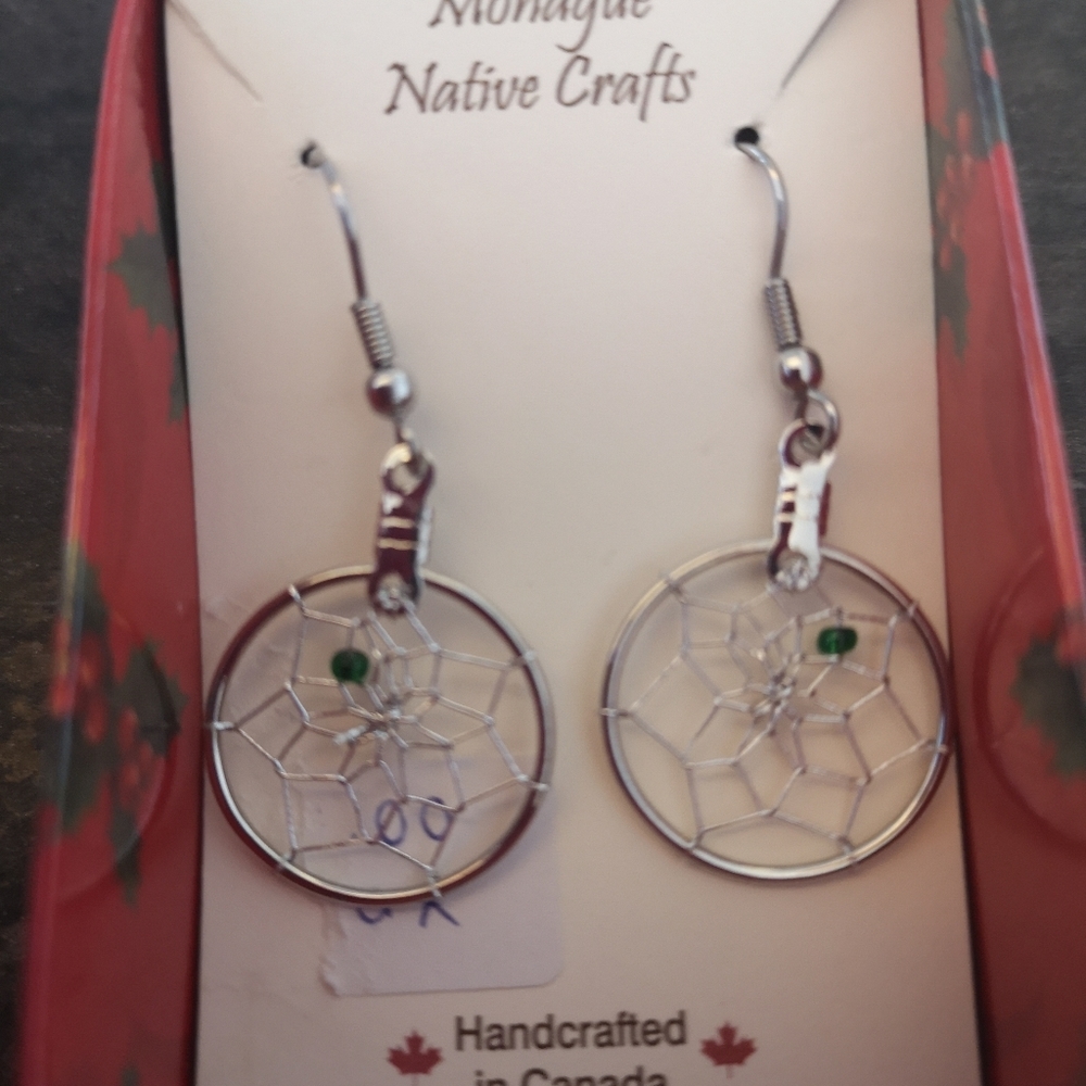 NWOT dream catcher earrings never out of the box